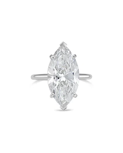 Diana M Lab Grown Diamonds Platinum 12.00 Ct. Tw. Solitaire Ring In Metallic