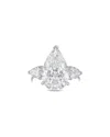 Diana M Lab Grown Diamonds Platinum 13.50 Ct. Tw. Three-stone Ring In Metallic