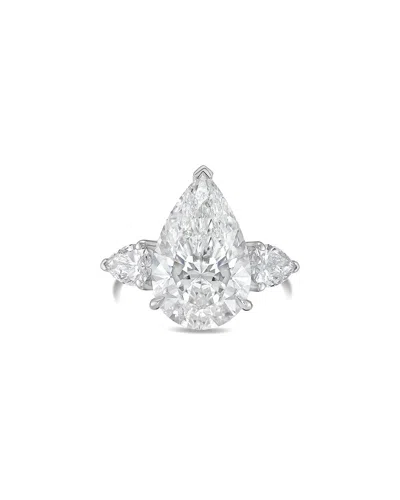 Diana M Lab Grown Diamonds Platinum 13.50 Ct. Tw. Three-stone Ring In Metallic