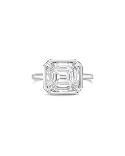 Diana M Lab Grown Diamonds Platinum 8.00 Ct. Tw. Bezel Ring In Neutral