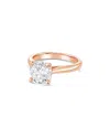 Diana M Lab Grown Diamonds Tf Dnu Diana M. 14k 5.00 Ct. Tw. Lab-grown Diamond Solitaire Ring In Gold
