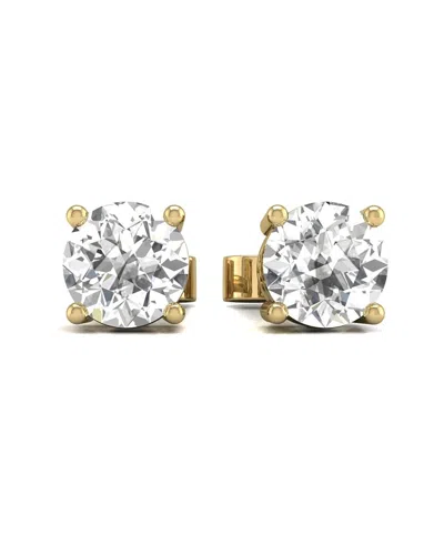 Diana M Lab Grown Diamonds Tf Dnu Diana M. Fine Jewelry 14k 1.00 Ct. Tw. Lab Grown Diamond Studs In Gold