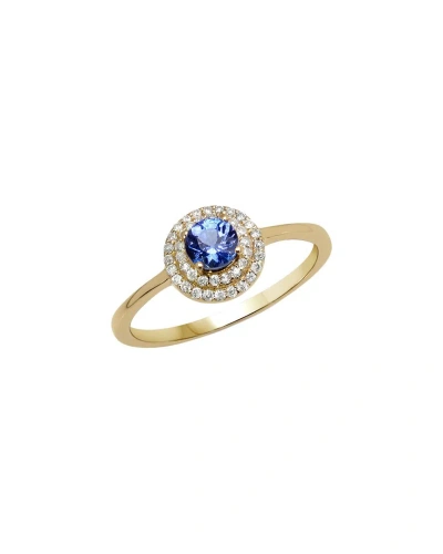 Diana M. Fine Jewelry 14k 0.37 Ct. Tw. Diamond & Tanzanite Ring