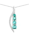 DIANA M. DIANA M. FINE JEWELRY 14K 0.40 CT. TW. DIAMOND & EMERALD PENDANT