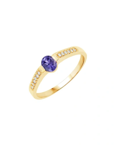 Diana M. Fine Jewelry 14k 0.41 Ct. Tw. Diamond & Tanzanite Ring