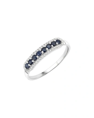 Diana M. Fine Jewelry 14k 0.43 Ct. Tw. Diamond & Sapphire Ring
