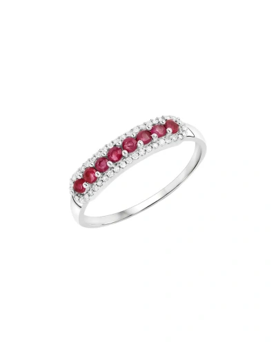Diana M. Fine Jewelry 14k 0.47 Ct. Tw. Diamond & Ruby Ring