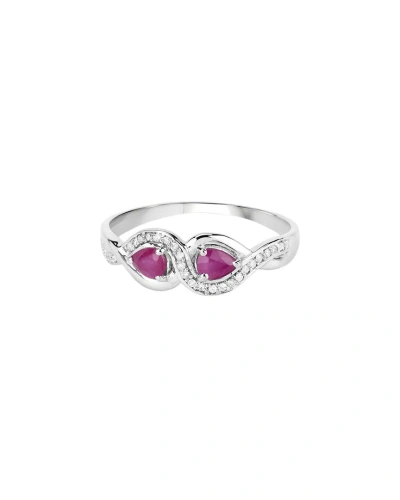 Diana M. Fine Jewelry 14k 0.47 Ct. Tw. Diamond & Ruby Ring