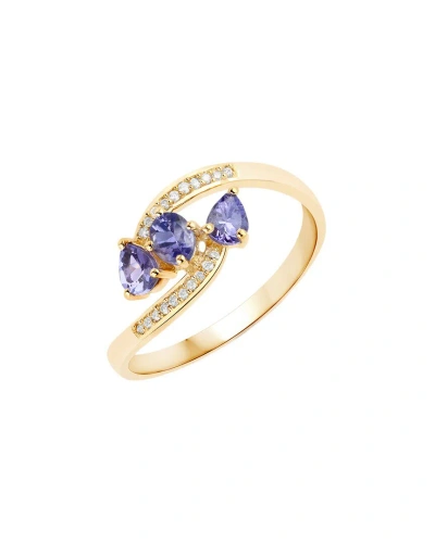 Diana M. Fine Jewelry 14k 0.50 Ct. Tw. Diamond & Tanzanite Ring