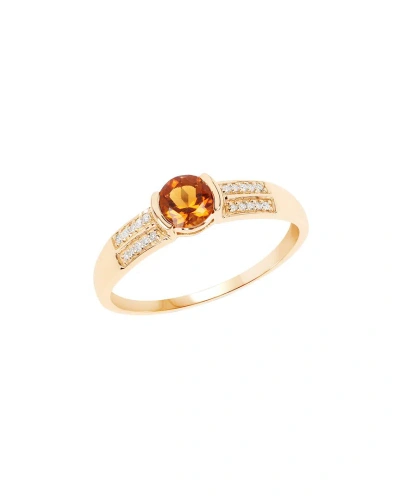 Diana M. Fine Jewelry 14k 0.51 Ct. Tw. Diamond & Citrine Ring