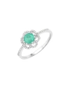 DIANA M. DIANA M. FINE JEWELRY 14K 0.55 CT. TW. DIAMOND & EMERALD RING