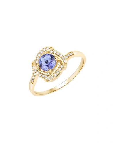 Diana M. Fine Jewelry 14k 0.55 Ct. Tw. Diamond & Tanzanite Ring