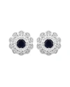 DIANA M. DIANA M. FINE JEWELRY 14K 0.60 CT. TW. DIAMOND & SAPPHIRE STUDS