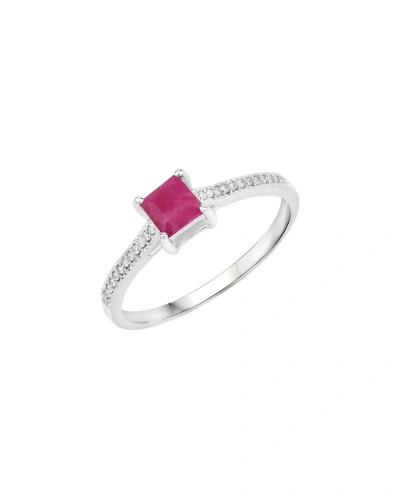 Diana M. Fine Jewelry 14k 0.67 Ct. Tw. Diamond & Ruby Ring