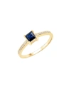 DIANA M. DIANA M. FINE JEWELRY 14K 0.67 CT. TW. DIAMOND & SAPPHIRE RING