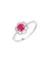 DIANA M. DIANA M. FINE JEWELRY 14K 0.68 CT. TW. DIAMOND & RUBY RING