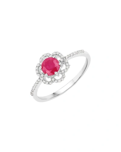 Diana M. Fine Jewelry 14k 0.68 Ct. Tw. Diamond & Ruby Ring