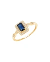 DIANA M. DIANA M. FINE JEWELRY 14K 0.68 CT. TW. DIAMOND & SAPPHIRE RING