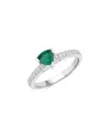 Diana M. Fine Jewelry 14k 0.69 Ct. Tw. Diamond & Emerald Ring
