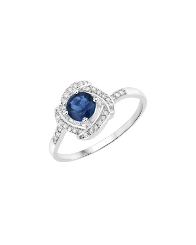 Diana M. Fine Jewelry 14k 0.73 Ct. Tw. Diamond & Sapphire Ring