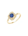 DIANA M. DIANA M. FINE JEWELRY 14K 0.73 CT. TW. DIAMOND & SAPPHIRE RING