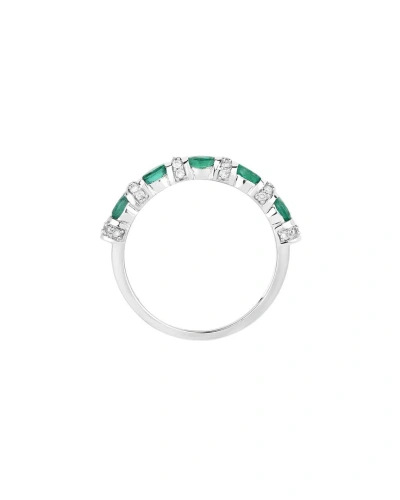 Diana M. Fine Jewelry 14k 0.74 Ct. Tw. Diamond & Emerald Ring