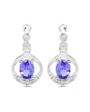 Diana M. Fine Jewelry 14k 0.76 Ct. Tw. Diamond & Tanzanite Dangle Earrings