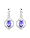 Diana M. Fine Jewelry 14k 0.76 Ct. Tw. Diamond & Tanzanite Dangle Earrings