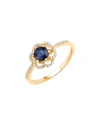 DIANA M. DIANA M. FINE JEWELRY 14K 0.78 CT. TW. DIAMOND & SAPPHIRE RING