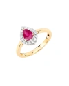 DIANA M. DIANA M. FINE JEWELRY 14K 0.92 CT. TW. DIAMOND & RUBY RING