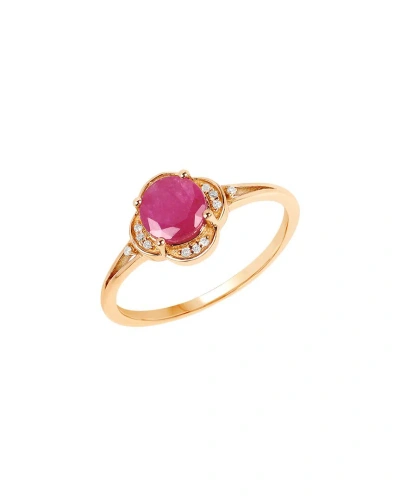 DIANA M. DIANA M. FINE JEWELRY 14K 0.99 CT. TW. DIAMOND & RUBY RING