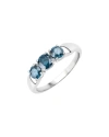 DIANA M. DIANA M. FINE JEWELRY 14K 1.03 CT. TW. BLUE DIAMOND THREE-STONE RING
