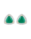 DIANA M. DIANA M. FINE JEWELRY 14K 1.27 CT. TW. DIAMOND & EMERALD STUDS