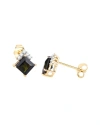 DIANA M. DIANA M. FINE JEWELRY 14K 1.66 CT. TW. DIAMOND & GREEN TOURMALINE STUDS