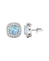 Diana M. Fine Jewelry 14k 1.95 Ct. Tw. Diamond & Aquamarine Studs