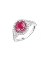 DIANA M. DIANA M. FINE JEWELRY 14K 1.95 CT. TW. DIAMOND & RUBY RING