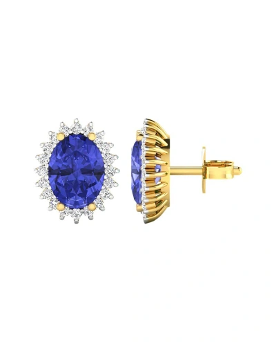 Diana M. Fine Jewelry 14k 2.56 Ct. Tw. Diamond & Tanzanite Studs