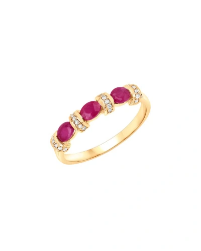 Diana M. Fine Jewelry 14k 2.73 Ct. Tw. Diamond & Ruby Ring