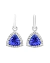 DIANA M. DIANA M. FINE JEWELRY 14K 3.86 CT. TW. DIAMOND & TANZANITE DANGLE EARRINGS