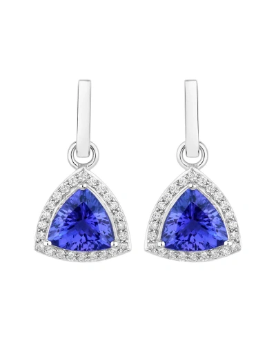 Diana M. Fine Jewelry 14k 3.86 Ct. Tw. Diamond & Tanzanite Dangle Earrings