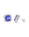 DIANA M. DIANA M. FINE JEWELRY 14K 5.98 CT. TW. DIAMOND & TANZANITE STUDS