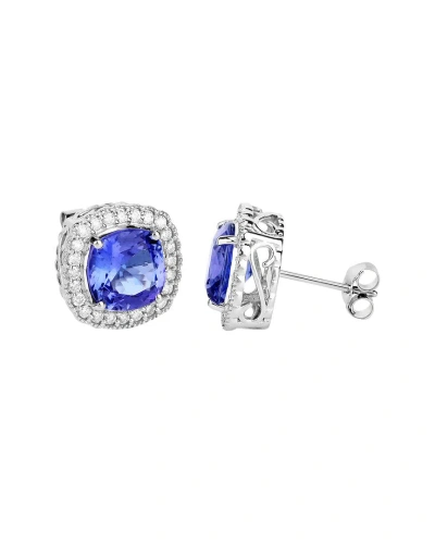 Diana M. Fine Jewelry 14k 5.98 Ct. Tw. Diamond & Tanzanite Studs