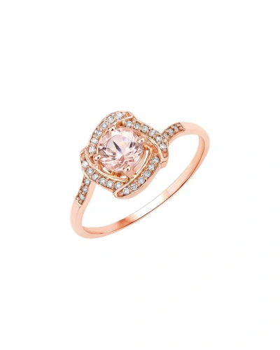 Diana M. Fine Jewelry 14k Rose Gold 0.49 Ct. Tw. Diamond & Morganite Ring