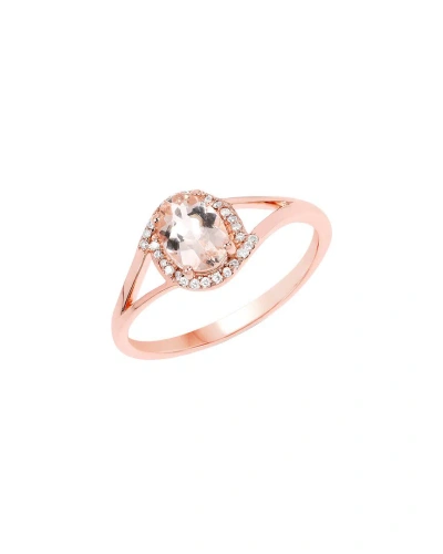 Diana M. Fine Jewelry 14k Rose Gold 0.78 Ct. Tw. Diamond & Morganite Ring