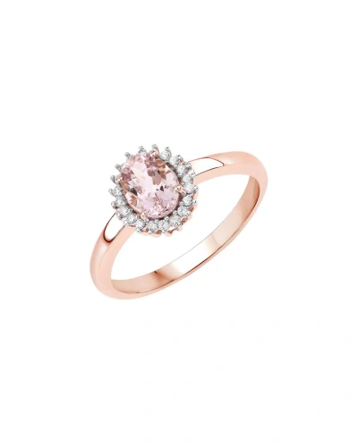 Diana M. Fine Jewelry 14k Rose Gold 0.81 Ct. Tw. Diamond & Morganite Ring