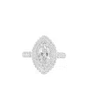 Diana M. Fine Jewelry 18k 1.90 Ct. Tw. Diamond Half-set Ring