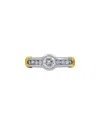 Diana M. Fine Jewelry Platinum & 18k 1.11 Ct. Tw. Diamond Ring