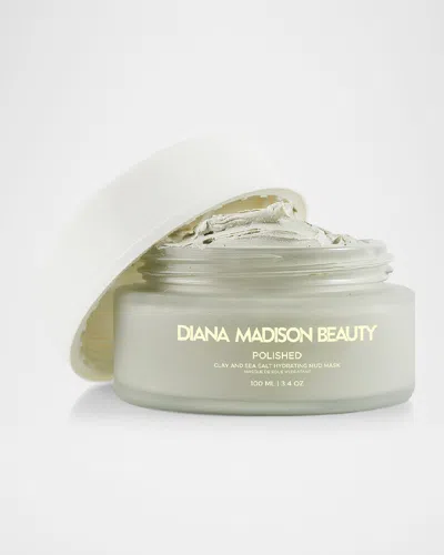 Diana Madison Beauty Polished Clay And Sea Salt Hydrating Mud Mask, 100 ml In White
