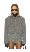 Diana Milkanova Studio Fuzzy Jacket In Gray