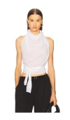 Diana Milkanova Studio Silk Thea Top In Gray